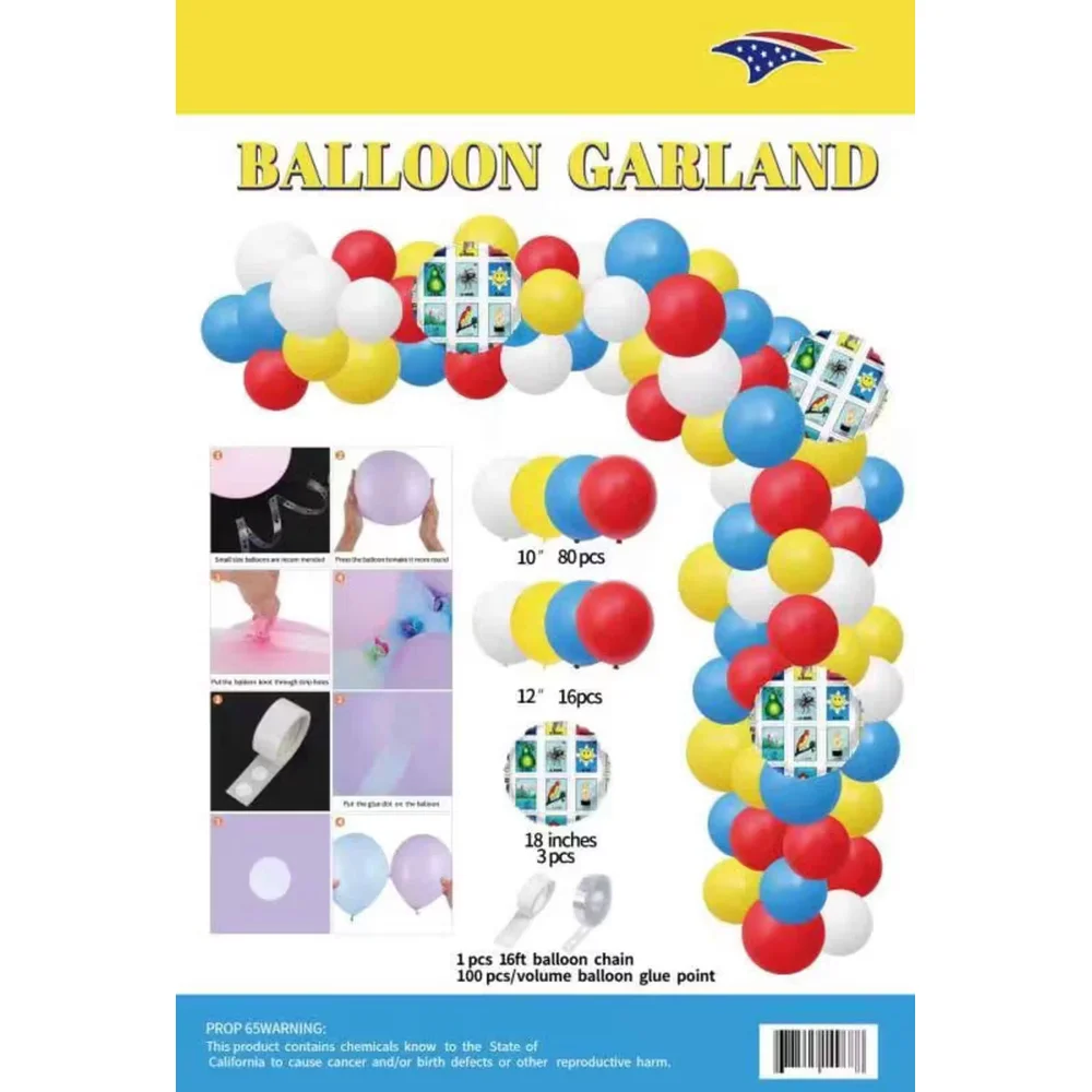 99pc Loteria Card Game Garland Kit