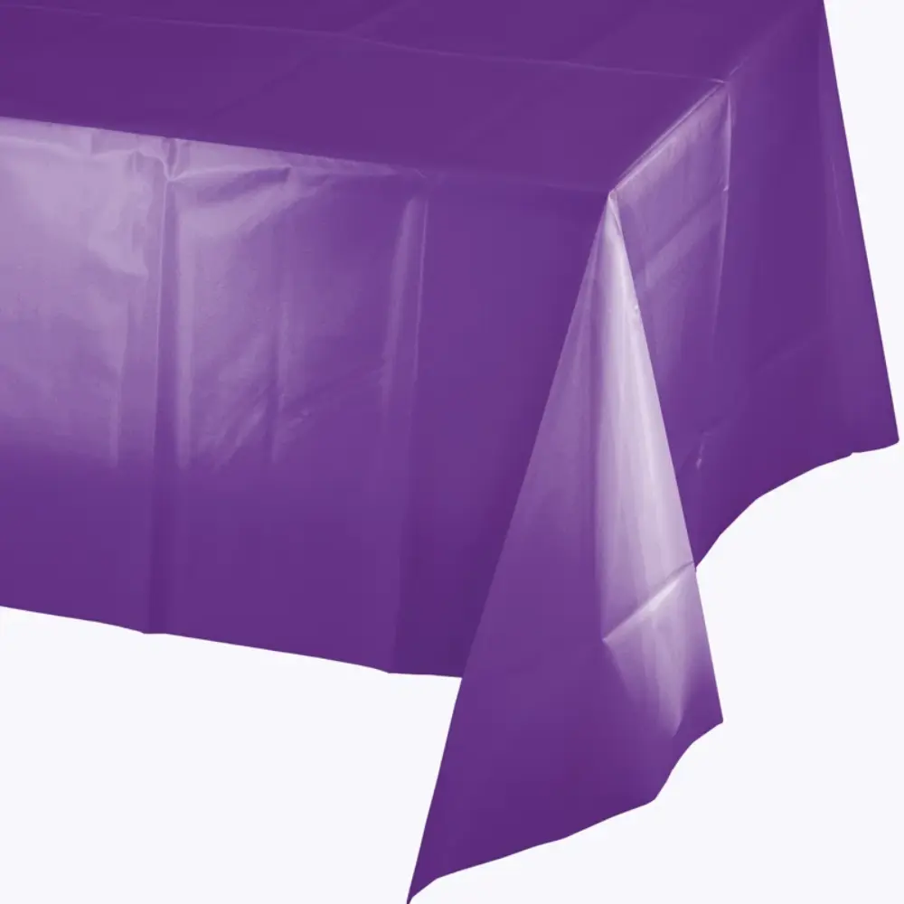 Amethyst Purple Plastic Table Cover 54x108"