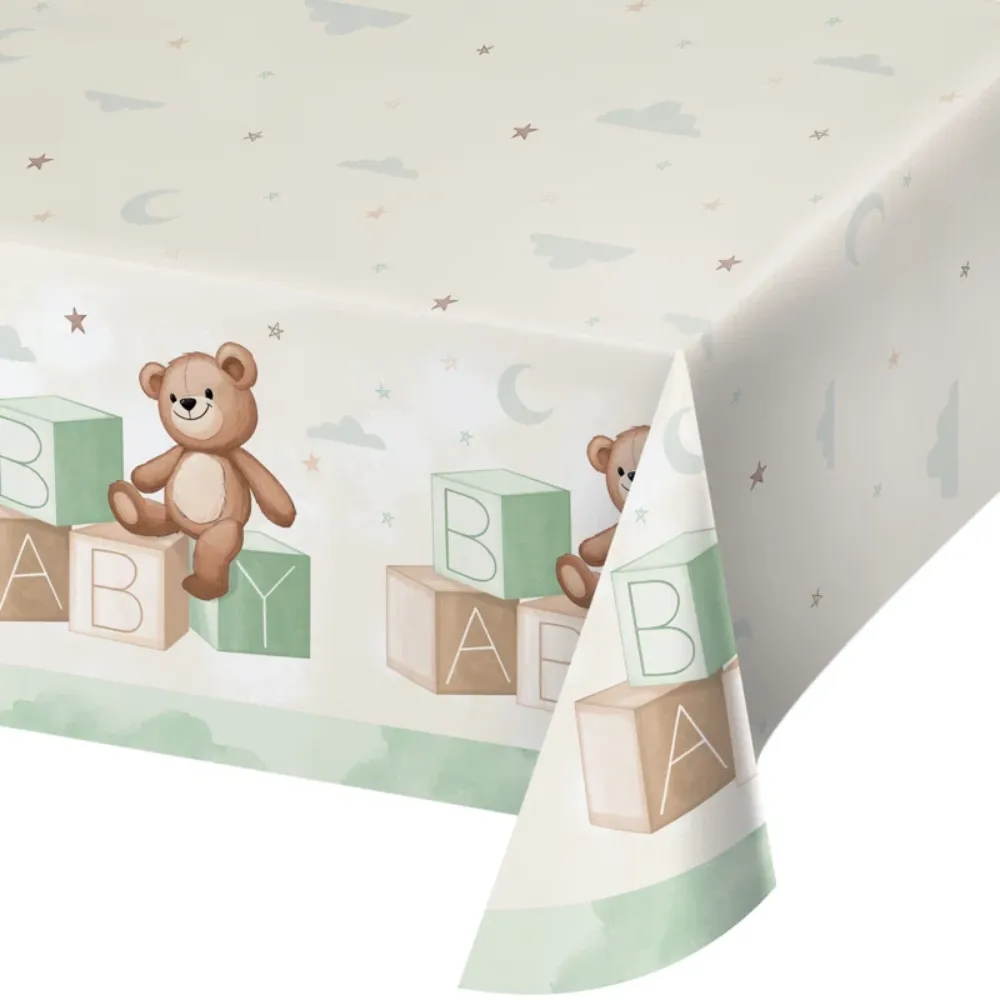 Teddy Bear Paper Table Cover 54 x 102"